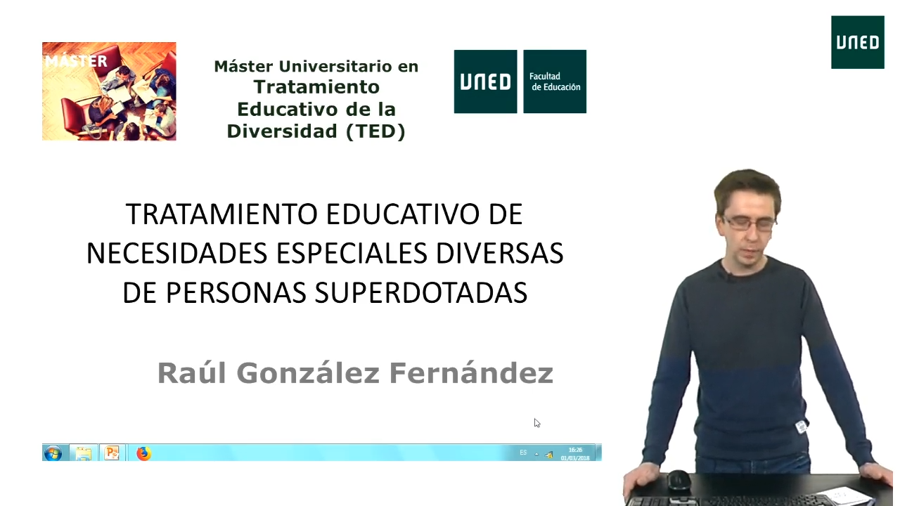 Presentación del Módulo: Tratamiento educativo de necesidades especiales diversas de personas superdotadas 