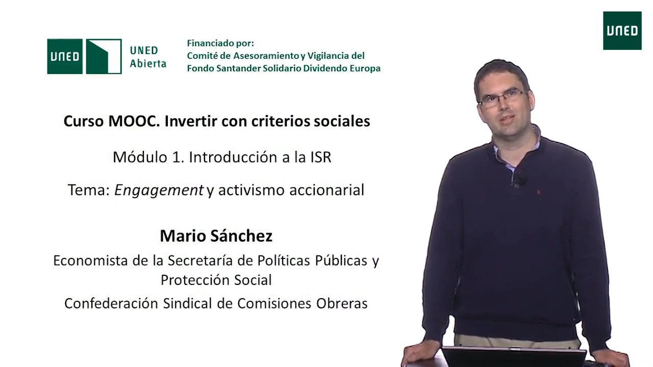 1.5 Engagement y activismo accionarial. Parte I