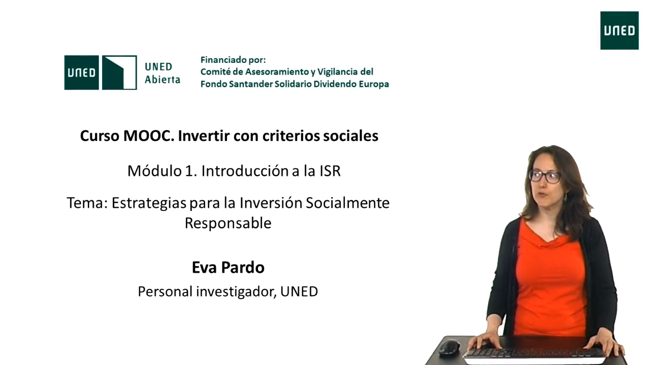 1.4 Estrategias de inversión socialmente responsable