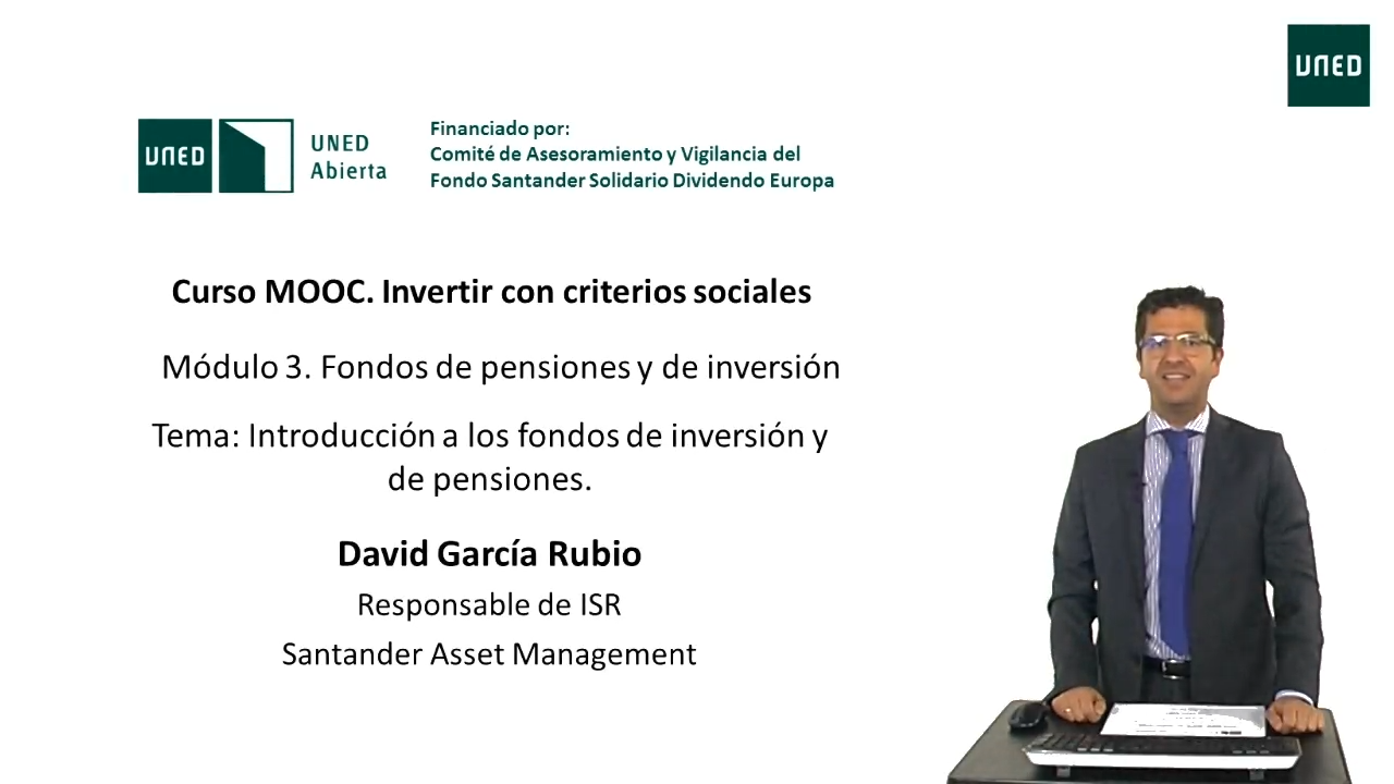 3.2. Introducción a los fondos de inversión y de pensiones