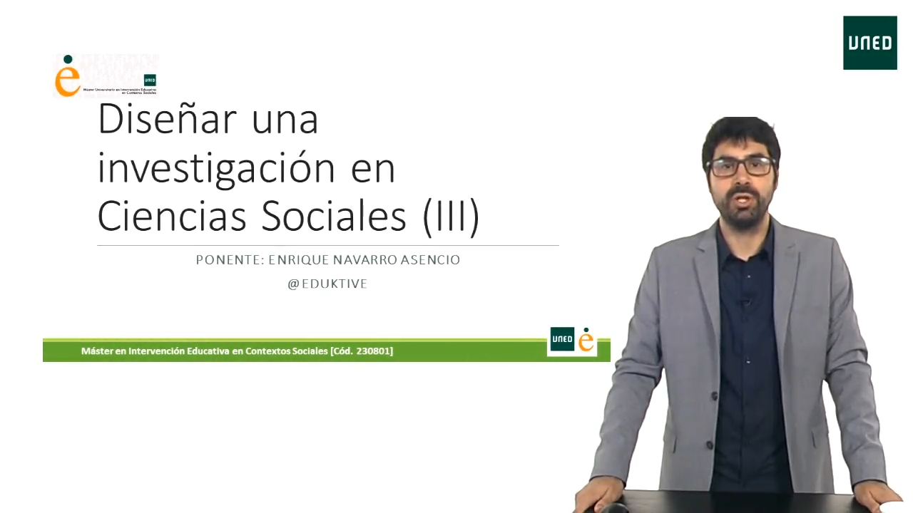 Diseños de investigación cuantitativa para TFM Parte III
