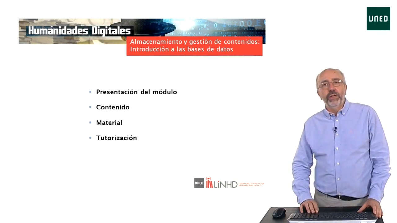 Presentación del módulo de bases de datos para humanidades