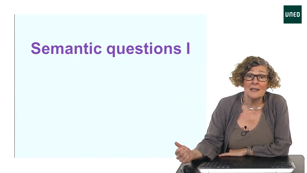 Semantic questions I.  Do all words “mean” in  the same way?