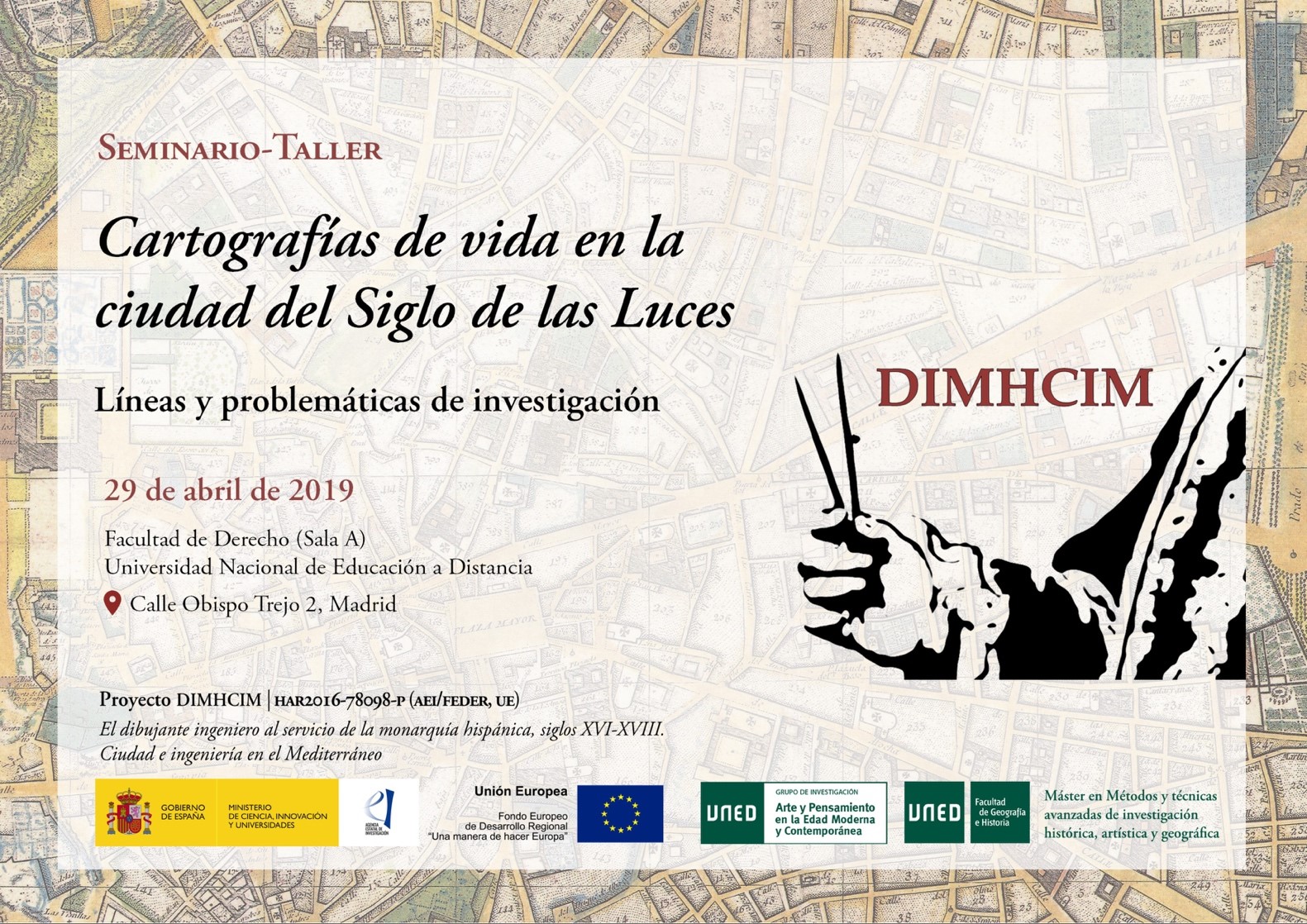 Seminario-Taller «Cartografías de vida en la ciudad del Siglo de las Luces. Líneas y problemáticas de investigación»