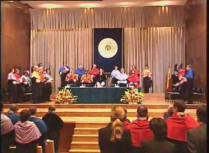 Nuevos doctores honoris causa. Marye Anne Fox, Jean Roquérol y Mozart Víctor Russomano.