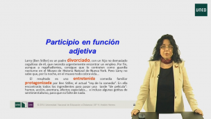 Gramática: Participios en función adjetiva.    