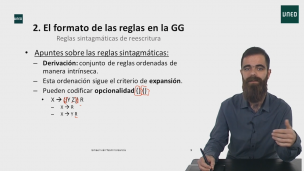 El formato de una gramática generativa