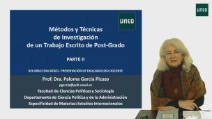Métodos y Técnicas de Investigación de un trabajo escrito de post-grado (Ciencias Sociales/Relaciones Internacionales): Sesión II