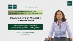 Gestores de datos para historiadores. Aproximaciones generales a Excel y Access.                                