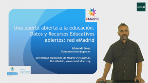 Una puerta abierta a la educación.  Datos y Recursos Educativos abiertos – red eMadrid 