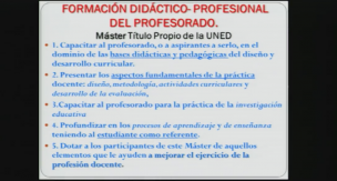 Formación didáctico-profesional del profesorado