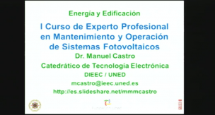 Curso de Experto Profesional en Mantenimiento y Operación de Sistemas Fotovoltaicos             