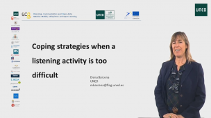 Coping strategies when a listening activity is too difficult 
