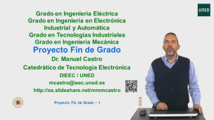 Presentación de la asignatura: Proyecto Fin de Grado