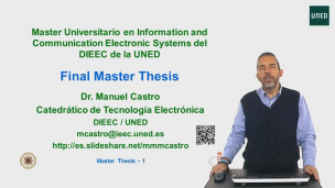 Presentation of the subject: "Final Master Thesis"