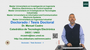 Presentación del "Doctorado y Tesis Doctoral"
