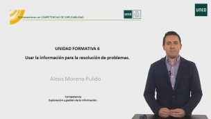 Unidad Formativa 6. Usar la información para resolución de problemas