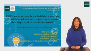 MILES: materiales para la empleabilidad e inserción laboral de los educadores sociales. Una propuesta de la asignatura Prácticas Profesionales V