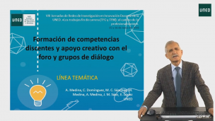 Formación de competencias discentes y apoyo creativo con el foro y grupos de diálogo
