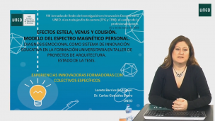 Efectos Estela, Venus y Colisión. Modelo del Espectro Magnético Personal. Diagnosis emocional como sistema de innovación educativa en la formación universitaria en taller de proyectos de arquitectura.