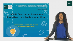 Presentación Línea Temática: Experiencias innovadoras formativas con colectivos específicos