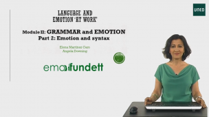 Module 2.  Part 2: Emotion and syntax            