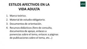 Estilos afectivos en la vida adulta 