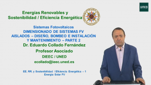 FV9.2 - Dimensionamiento de Sistemas Fotovoltaicos aislados: Diseño, Bombeo e instalación y mantenimiento - Parte 2   
