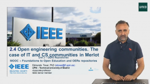 2.4 Open engineering communities.  The case of IT and CS communities in Merlot repository         