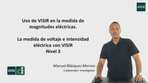 La medida de voltaje e intensidad eléctrica con VISIR.  Nivel 3, prácticas 5 y 6
