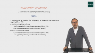 Exposición de los contenidos de la asignatura de Paleografía y Diplomática del Grado de Geografía e Historia. Parte I. Paleografía. Escritura visigótica