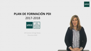 Presentación IUED: Plan de formación del PDI de la UNED – 2017-18