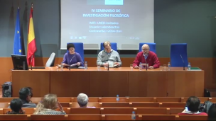 IV Seminario de investigación filosófica de la Facultad de Filosofía: Bienvenida