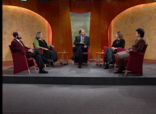 Debate sobre la Televisión Educativa de la UNED, en su primer aniversario.           