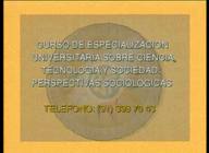 Curso de especialización universitaria sobre ciencia, tecnología y sociedad: Perspectivas sociológicas