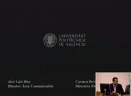 Nuevos formatos TV de la Universidad de Valencia. José Luis Díez
