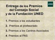 Entrega de Premios del Consejo Social 2012