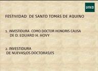 Acto de celebración de Santo Tomás 2013