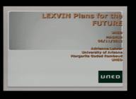 Conferencia de Adrienne Lehrer. Plans for the future