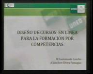 Presentacion de la sesión presencial del "Curso de formación sobre el diseño de cursos en línea para la formación por competencias"