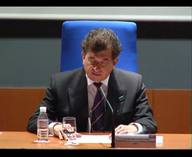 Intervención del decano de la Facultad, D. José Antonio Olmeda Gómez