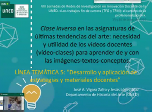 Clase inversa en las asignaturas de últimas tendencias del arte: necesidad y utilidad de los vídeos docentes (vídeo-clases) para aprender de y con las imágenes-textos-conceptos