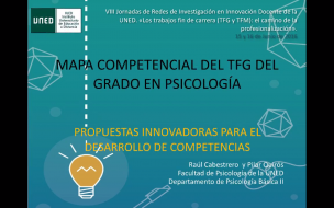 Mapa competencial del TFG del Grado en Psicología