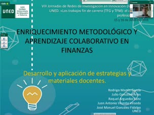 Enriquecimiento metodológico y aprendizaje colaborativo en finanzas