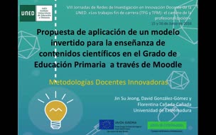 Propuesta de aplicación de un modelo invertido para la enseñanza de contenidos científicos en el Grado de Educación Primaria a través de Moodle