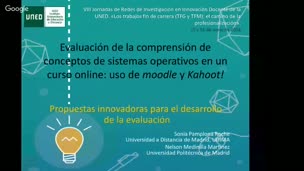 Evaluación de la comprensión de conceptos de sistemas operativos en un curso online: uso de moodle y Kahoot!