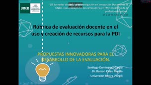 Rúbrica de evaluación docente en el uso y creación de recursos para la PDI