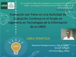 Evaluación por Pares en una Actividad de Evaluación Continua en el Grado en Ingeniería en Tecnologías de la Información de la UNED