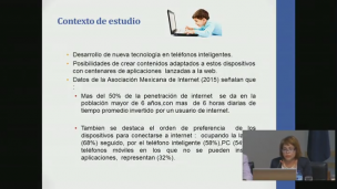 Uso de aplicaciones a través  de las TICS
