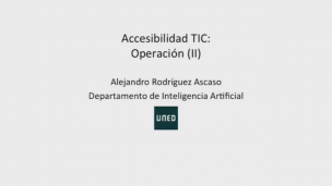 Accesibilidad TIC. Operación 2